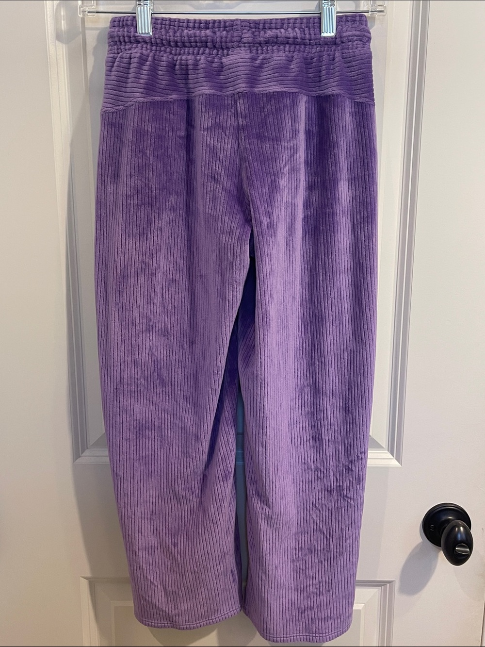 All in Motion-Target Purple Ribbed Velour Hoodie & Wide Leg Jogging Pants - Picture 7 of 7